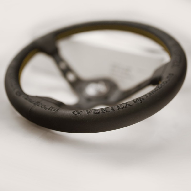 T&E Vertex JDM Steering Wheel King of Vertex Leather JDM Heart Performance
