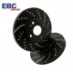EBC Turbo Groove Black Brake Discs Rear