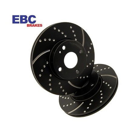 EBC Turbo Groove Black Brake Discs Rear