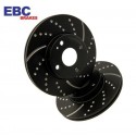 EBC Turbo Groove Black Brake Discs Rear