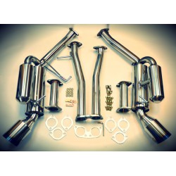 Nissan 350Z JDM Heart Dual Catback Exhaust System Titanium Tip