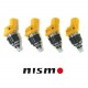 4 x 555cc Nismo Side Feed Fuel Injectors SR20DET Nissan S13 S14 S15