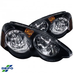 Integra DC5 02-04 Black Headlights LHD