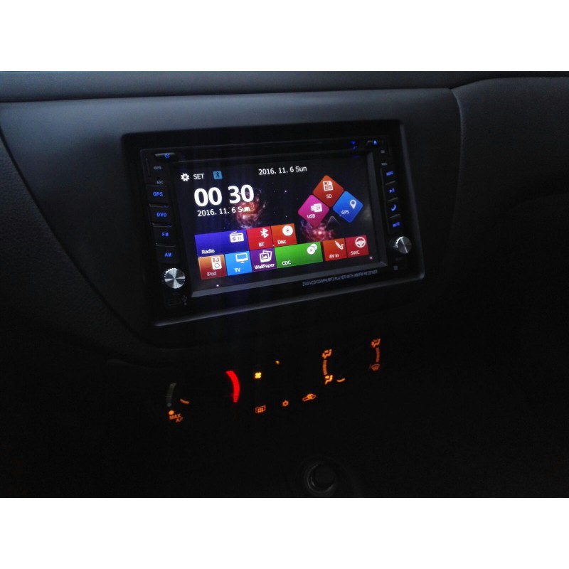Radioeinbauset 2 DIN Blende Adapter Auto Mitsubishi Lancer CY0 Limo Sportback 