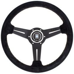 Nardi Classic Steering Wheel - Suede with Black Spokes 330-360mm