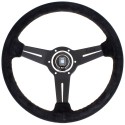 Nardi Classic Lenkrad - Suede with Black Spokes 330-360mm