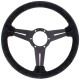 Nardi Classic Steering Wheel - Suede with Black Spokes 330-360mm