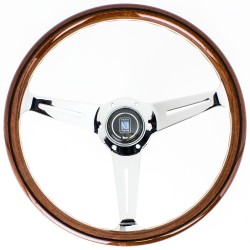 Nardi Classic Lenkrad - Wood with Polished Spokes