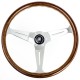 Nardi Classic Lenkrad - Wood with Polished Spokes