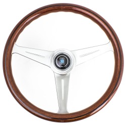 Nardi Classic Steering Wheel - Wood with Satin Spokes