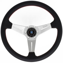 Nardi Deep Corn Steering Wheel - Perforated Leather with Satin Spokes