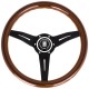 Nardi Deep Corn Steering Wheel - Wood with Black Spokes