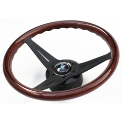 Nardi Deep Corn Steering Wheel - Wood with Black Spokes