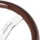 Nardi Deep Corn Steering Wheel - Wood with Polished Spokes