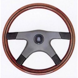 Nardi Gara 4/4 Steering Wheel - Wood with Anthracite Centre - 365mm