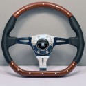Nardi Kallista Steering Wheel - Perforated Leather with Polished Spokes