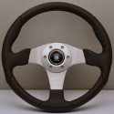 Nardi ND1 Steering Wheel - Leather with Satin Spokes - 350mm