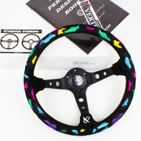 T&E Vertex JDM Steering Wheel - Leopard Ring