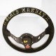 T&E Vertex JDM Steering Wheel - Speed Gold/Silver Hells Racing DESIGNED BY: JUN WATANABE