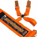 Orange Driftworks Ultimate 4 point 3" FIA harness