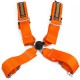 Orange Driftworks Ultimate 4 point 3" FIA harness