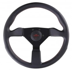 Nardi Personal Neo Grinta Lenkrad 350mm with Red Stitching and Black Spokes